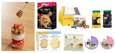 (왼쪽 위부터 시계방향으로) 켈로그, Dole(돌), Dole(돌), 풀무원식품, 올가홀푸드, 스톤월 키친 © News1