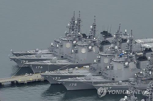 일본 해상자위대 이지스함(교도.연합뉴스.자료사진)