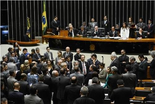 브라질 연방하원은 17일(현지시간) 호세프 대통령 탄핵 문제를 심의할 특위를 구성했다.[출처:국영 뉴스통신 아젠시아 브라질]