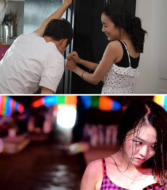 영화 '금지된 섹스, 달콤한 복수'(위), '관음증' 스틸컷 / 사진=영화 캡처