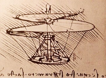 레오나르도 다빈치는 비행의 원리를 연구하는 등 과학적인 접근했다.