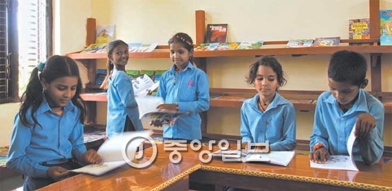 후원자 요청으로 스리나와두르가 분황초등학교에 새로 지은 도서관. [룸비니(네팔)=백성호 기자]