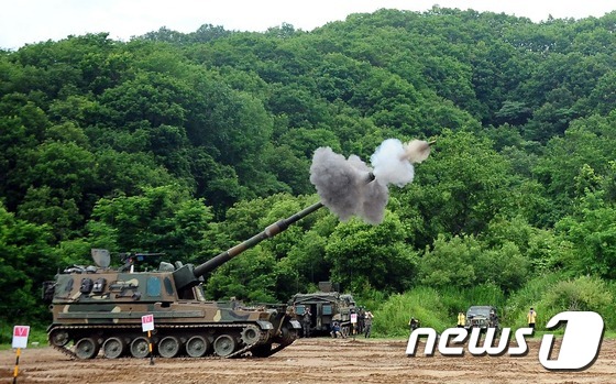 K-9 자주포. (육군 제공) 2016.6.25/뉴스1