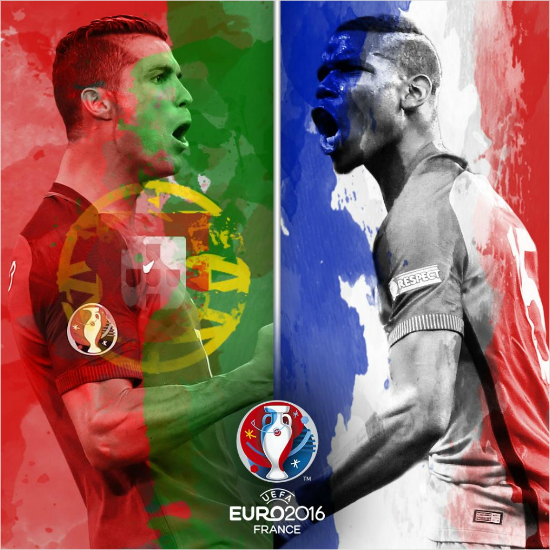 포르투갈과 프랑스가 유로 2016 결승에서 맞붙는다. (사진=유로 2016 트위터)