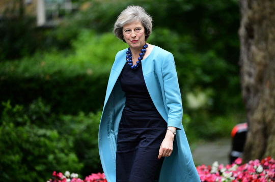 26년 만에 영국 여성 총리로 취임할 예정인 테리사 메이/자료=AFP연합뉴스