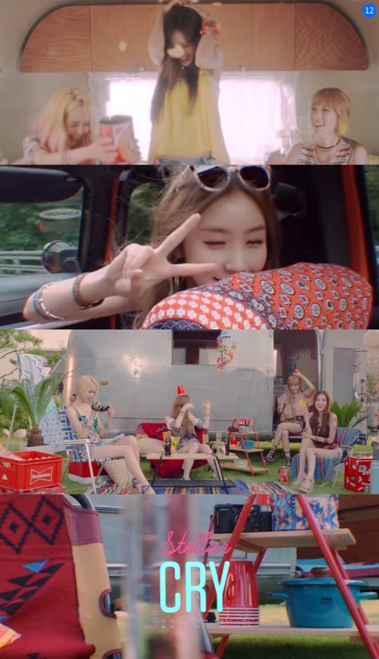 그룹 스텔라 신곡 ‘펑펑 울었어’ 뮤직비디오 티저 / 사진제공=유튜브 화면 캡처