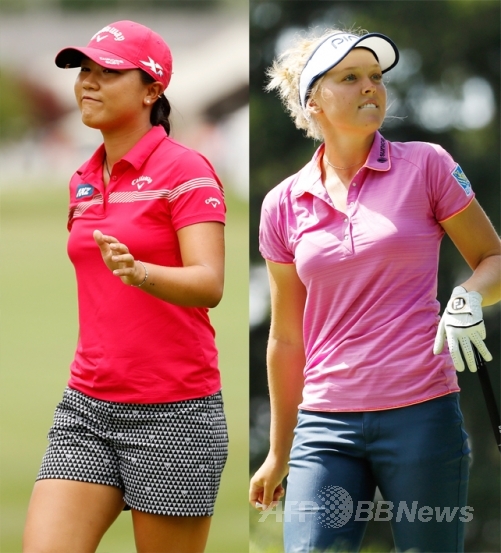 세계여자골프 ‘투톱’ 리디아 고(뉴질랜드)와 브룩 헨더슨(캐나다)은 LPGA 투어 시즌 네 번째 메이저대회 브리티시여자오픈에서 격돌한다. ⓒAFPBBNews = News1