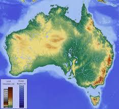 호주 대륙판이 매년 7센티미터씩 북쪽으로 움직이고 있다. 위키피디아