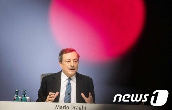 마리오 드라기 유럽중앙은행(ECB) 총재©AFP= News1