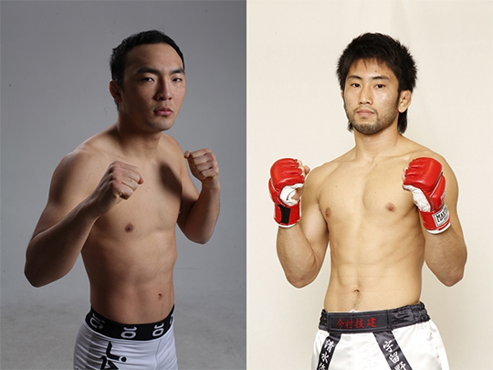 김수철(왼쪽)은 시미즈 슈니치(오른쪽)와 로드FC 35에서 대결한다. 시미즈에게 승리하면 UFC 출신을 7명째 이기게 된다. 사진=로드FC 제공