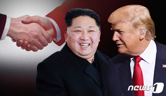도널드 트럼프 미국 대통령 당선인(오른쪽)과 김정은 북한 노동당 위원장 겸 국무위원장. © News1