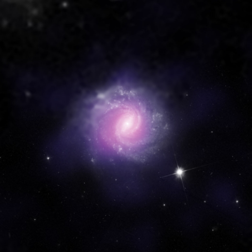 활동성 은하 IC 3639. 중심에 활동성 은하핵이 숨겨져 있었다. - ESO/NASA/JPL-Caltech/STScI