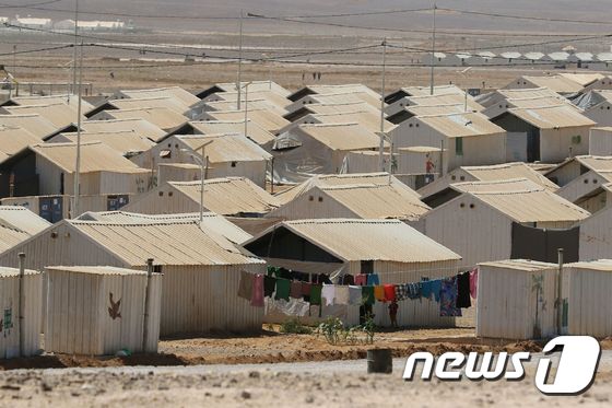 요르단에 있는 시리아 난민 캠프(자료사진). © AFP=뉴스1