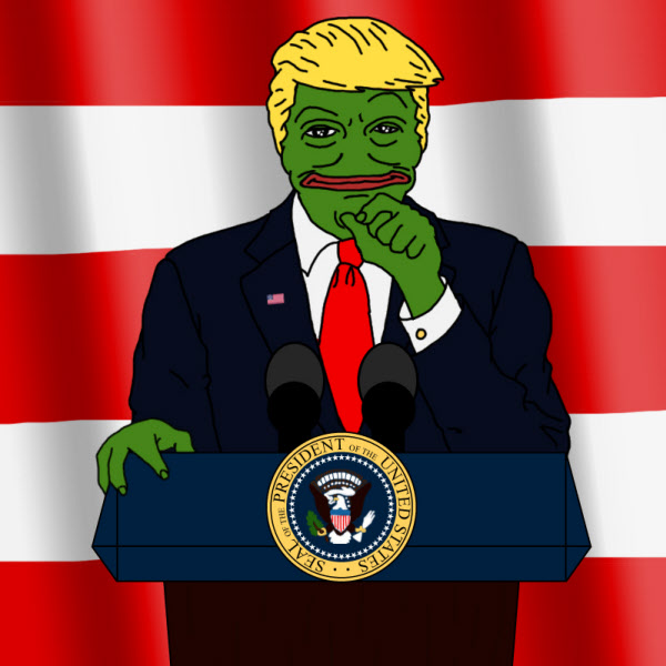 트럼프 개구리./인터넷 캡쳐