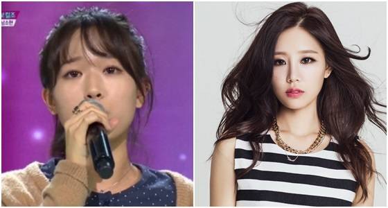 남소현(왼쪽, 사진=SBS 'K팝스타4' 화면 캡처)과 남영주(사진=제이제이홀릭미디어)