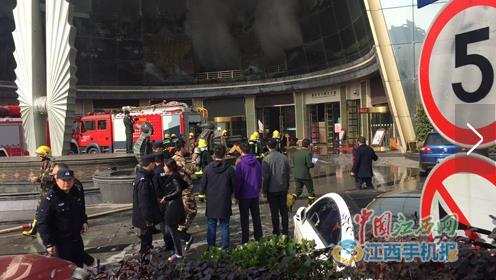 중국 난창 호텔 화재 현장 [장시망 화면 캡처]