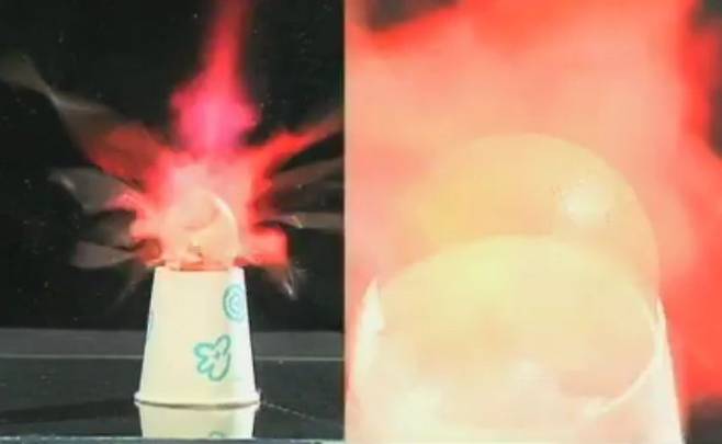 수소 폭발 실험 (이미지 : EBS)