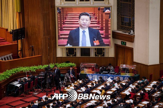 시진핑 중국 국가주석(화면)/AFPBBNews=뉴스1
