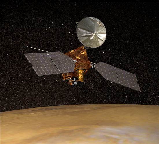 ▲화성궤도 탐사선인 MRO가 지난 27일 화성을 5만 번 공전하는데 성공했다.[사진제공=NASA]