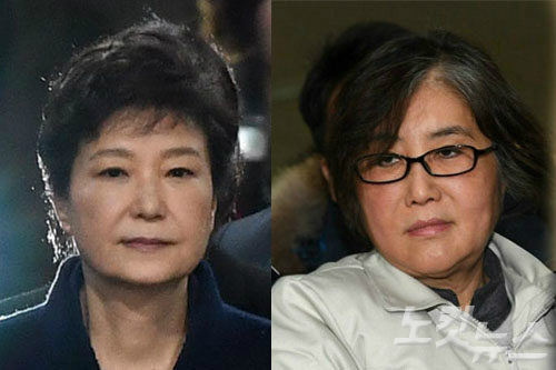박근혜 전 대통령과 최순실 씨 (사진=자료사진)
