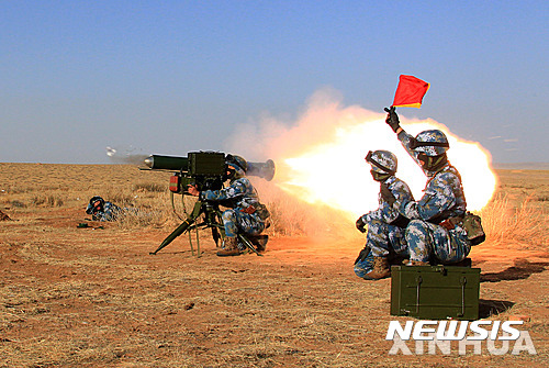 중국군 중화기 사격훈련