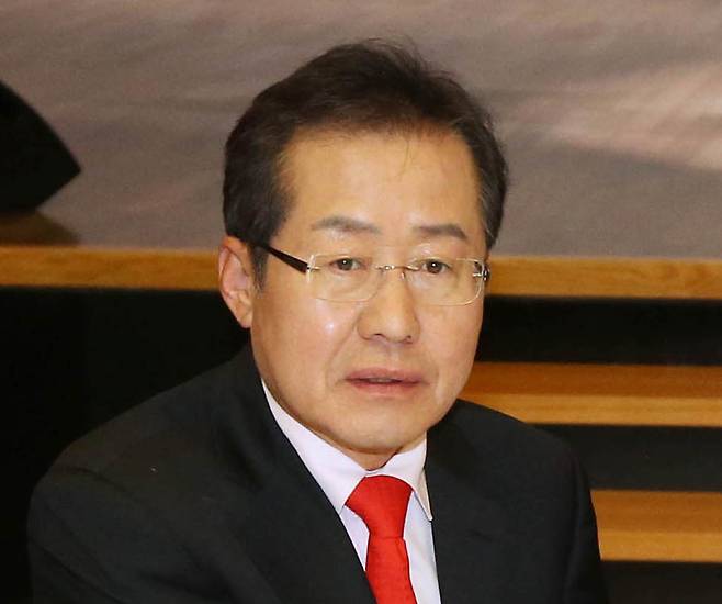 홍준표 자유한국당 후보. 한겨레 자료사진.