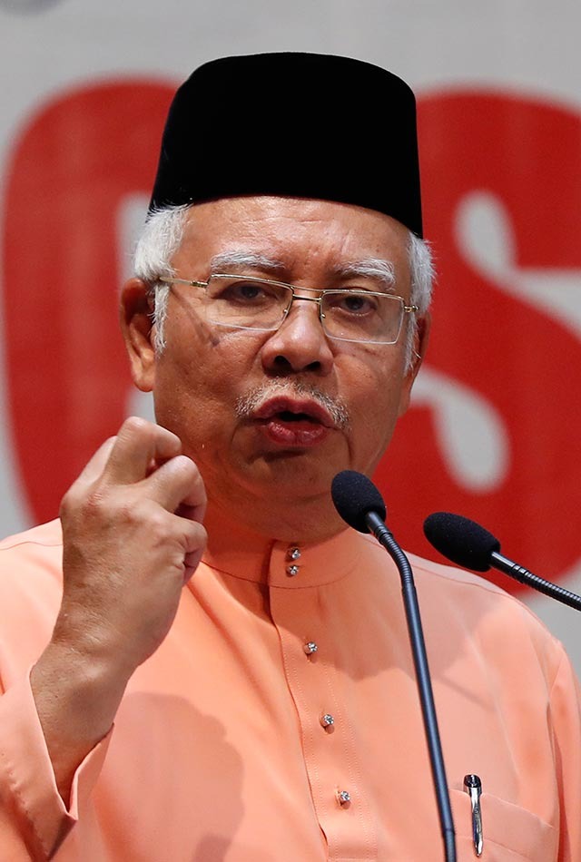 나집 라작 말레이시아 총리는 조기 총선을 통해 정권을 재창출해 집권을 연장하려 한다. [뉴시스]