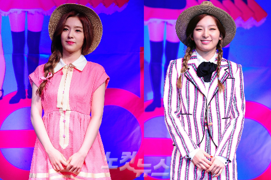 레드벨벳 멤버 아이린(왼쪽)과 슬기(자료사진)