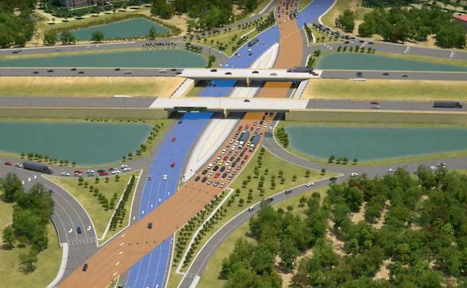 미국 역주행하는 도로