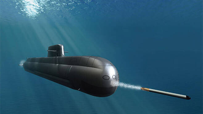 한국형 3천톤급 잠수함 가상도