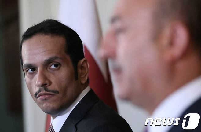 셰이크 모하메드 빈 압둘라만 알타니 카타르 외무장관. © AFP=뉴스1