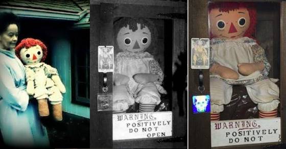 심령술사 워렌 부부의 오컬트 뮤지엄에 봉인된 실제 애나벨 인형.