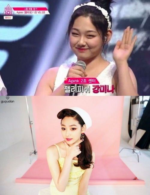 강미나. 사진| Mnet 방송화면캡처, 젤리피쉬 공식 SNS