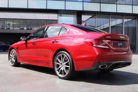제네시스 G70 후측면 (사진=지디넷코리아)