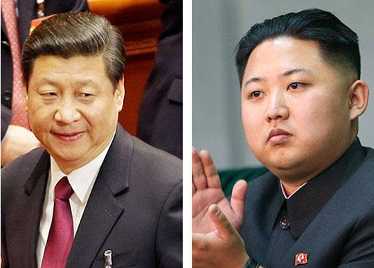 시진핑 중국 국가주석(왼쪽)과 김정은./AP·뉴시스·신화사