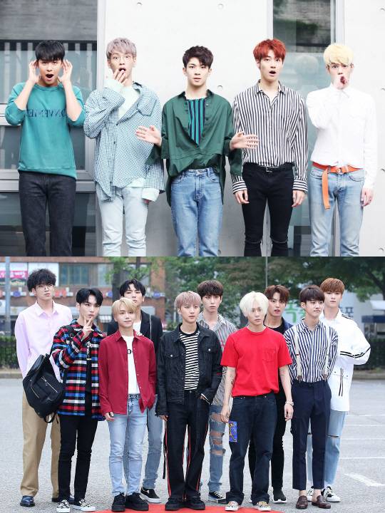 (위쪽부터)엔플라잉-펜타곤/사진=서경스타DB