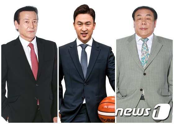 왼쪽부터 김동광, 김승현, 김태환 MBC스포츠플러스 해설위원.(MBC스포츠플러스 제공)© News1