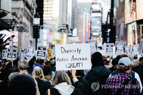 뉴욕서 反트럼프 시위 [EPA=연합뉴스 자료사진]