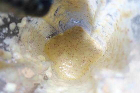 사과를 곱게 간 상태.