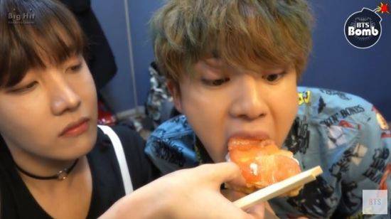 사진=[BANGTAN BOMB] BTS (방탄소년단) Dessert time @-@’ 캡처