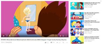 유튜브 ‘엘사 게이트’ 영상. 어린이(kids) 영상처럼 보인다. 유튜브 캡쳐