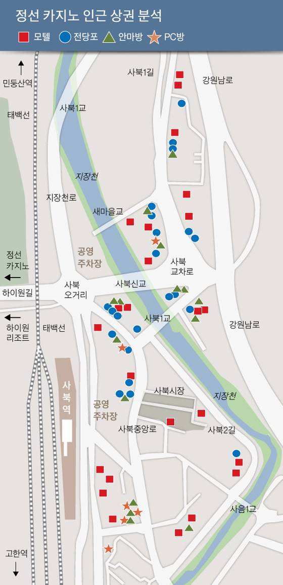 정선 카지노 인근 상권 분석