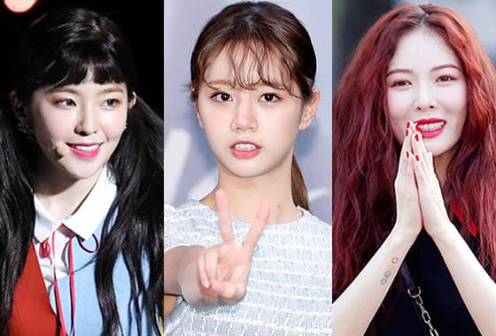 아이린, 혜리, 현아/사진=머니투데이DB, 뉴스1