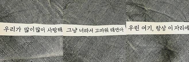 3일 동안 팬들이 준비한 손팻말 (사진=태연 인스타그램)
