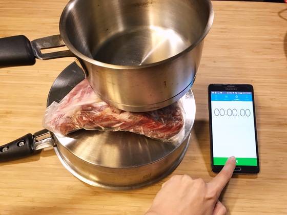 이대로 시간을 재기 시작했다. 과연 잘 녹을까.