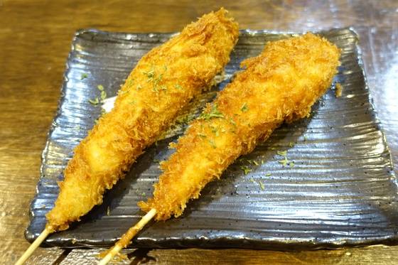 닭 안심 쿠시카츠.