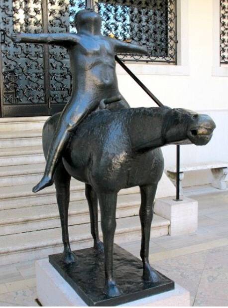 마리노 마리니 ‘성채의 천사’, 1948년, 베네치아 페기 구겐하임 미술관. 반비 제공