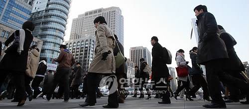 한파 속 출근길 [연합뉴스 자료사진]
