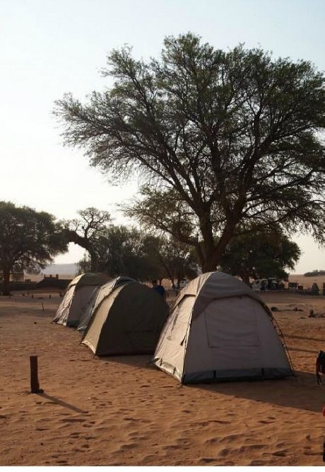나미비아 사막투어 캠핑장. (사진=오지투어 제공)