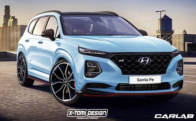 '엑스-토미 디자인(X-tomi Design)'에서 그린 싼타페 N 예상도